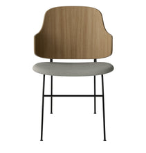 Load image into Gallery viewer, THE PENGUIN DINING CHAIR - OAK AND LIGHT GREY SEAT