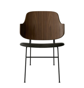 THE PENGUIN LOUNGE CHAIR - WALNUT AND BLACK SEAT