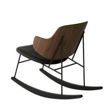 Load image into Gallery viewer, THE PENGUIN ROCKING CHAIR - WALNUT AND BLACK SEAT