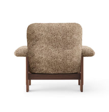 Load image into Gallery viewer, BRASILIA LOUNGE CHAIR - SAHARA SHEEPSKIN & WALNUT