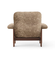 Load image into Gallery viewer, BRASILIA LOUNGE CHAIR - SAHARA SHEEPSKIN &amp; WALNUT