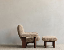 Load image into Gallery viewer, BRASILIA LOUNGE CHAIR - SAHARA SHEEPSKIN & WALNUT