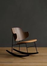 Load image into Gallery viewer, THE PENGUIN ROCKING CHAIR - WALNUT AND MARIGOLD SEAT