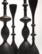 Load image into Gallery viewer, Candlesticks - Blackened Wood