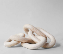 Load image into Gallery viewer, XL Wood Chain Links - Whitewash