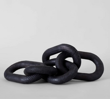 Load image into Gallery viewer, XL Wood Chain Links - Black