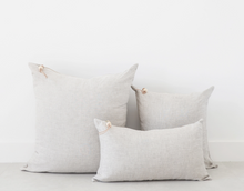 Load image into Gallery viewer, WASHED LINEN PILLOW - OATMEAL 3 SIZES