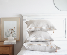 Load image into Gallery viewer, WASHED LINEN PILLOW - OATMEAL 3 SIZES