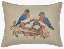 Load image into Gallery viewer, BLUEBIRD NEST POCKET PILLOW