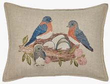 Load image into Gallery viewer, BLUEBIRD NEST POCKET PILLOW