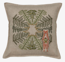 Load image into Gallery viewer, FOX WITH FERNS POCKET PILLOW