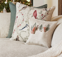 Load image into Gallery viewer, WINTER FOXES POCKET PILLOW