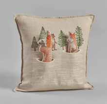 Load image into Gallery viewer, WINTER FOXES POCKET PILLOW