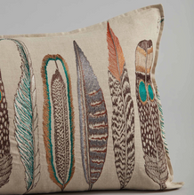 Load image into Gallery viewer, LARGE FEATHERS LUMBAR PILLOW
