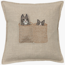 Load image into Gallery viewer, BASKET CATS POCKET PILLOW