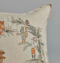 Load image into Gallery viewer, TREE TRIMMERS WREATH PILLOW