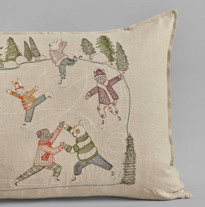 ICE SKATERS PILLOW