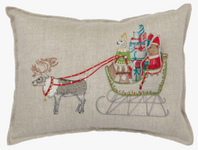 Load image into Gallery viewer, SANTA'S SLEIGH POCKET PILLOW