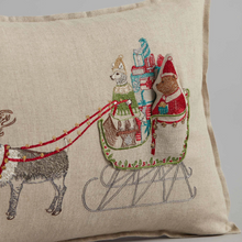 Load image into Gallery viewer, SANTA'S SLEIGH POCKET PILLOW