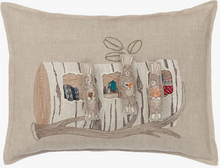 Load image into Gallery viewer, ASPEN LOG BUNNIES POCKET PILLOW