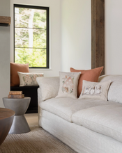 Load image into Gallery viewer, ASPEN LOG BUNNIES POCKET PILLOW