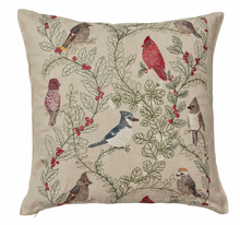Load image into Gallery viewer, WINTER BIRDS PILLOW