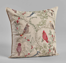 Load image into Gallery viewer, WINTER BIRDS PILLOW