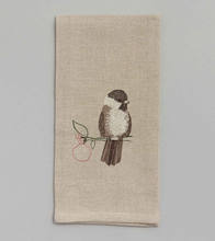 Load image into Gallery viewer, TEA TOWEL - CHICKADEE