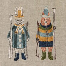 Load image into Gallery viewer, TEA TOWEL - SKI BUDDIES