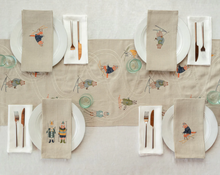 Load image into Gallery viewer, TEA TOWEL - DOWNHILL BEAR