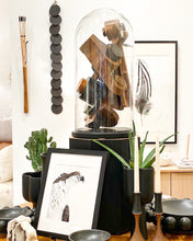 Load image into Gallery viewer, PAIR OF CANDLESTICKS - WALNUT & BLACK