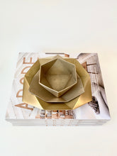 Load image into Gallery viewer, BRASS ORIGAMI BOWL - SMALL