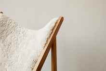Load image into Gallery viewer, Knitting Chair, Natural Oak Sheepskin Upholstery