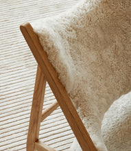 Load image into Gallery viewer, Knitting Chair, Natural Oak Sheepskin Upholstery