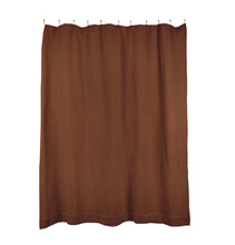 Load image into Gallery viewer, SIMPLE WAFFLE SHOWER CURTAIN - TERRA COTTA