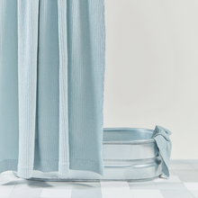 Load image into Gallery viewer, SIMPLE WAFFLE SHOWER CURTAIN - SKY