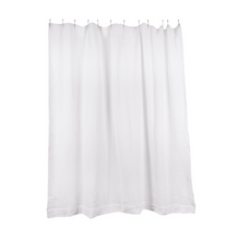 Load image into Gallery viewer, SIMPLE WAFFLE SHOWER CURTAIN - WHITE