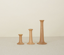 Load image into Gallery viewer, SIMPLE WOOD CANDLESTICKS - OAK
