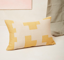 Load image into Gallery viewer, PUZZLE LUMBAR PILLOW - LEMON