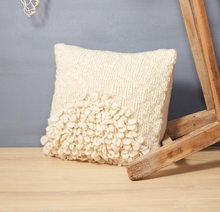Load image into Gallery viewer, MOON SHAG PILLOW - CREAM