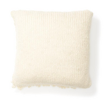 Load image into Gallery viewer, MOON SHAG PILLOW - CREAM