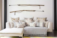 Load image into Gallery viewer, NAVY QUILL LUMBAR PILLOW