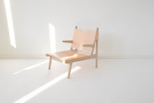 Load image into Gallery viewer, OAK & LEATHER BUCKLE CHAIR - NUDE