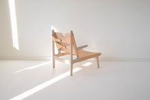Load image into Gallery viewer, OAK & LEATHER BUCKLE CHAIR - NUDE