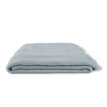 Load image into Gallery viewer, SIMPLE LINEN THROW BLANKET - SKY