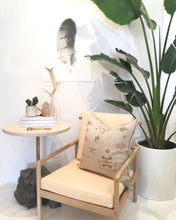 Load image into Gallery viewer, OAK & LEATHER LOUNGE CHAIR - NUDE