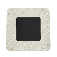 Load image into Gallery viewer, LEATHER & WOOL VALET TRAY - HEATHER WHITE