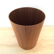 Load image into Gallery viewer, WOOD WASTE BASKET - AYOUS TEAK