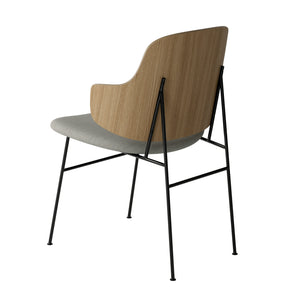 THE PENGUIN DINING CHAIR - OAK AND LIGHT GREY SEAT