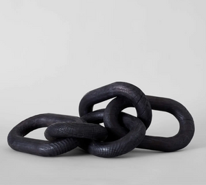 XL Wood Chain Links - Black
